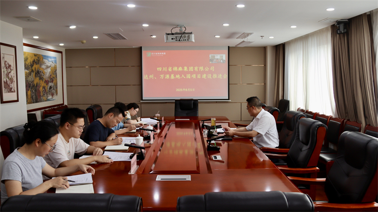 集團公司召開達州、萬源基地入園項目建設(shè)推進會